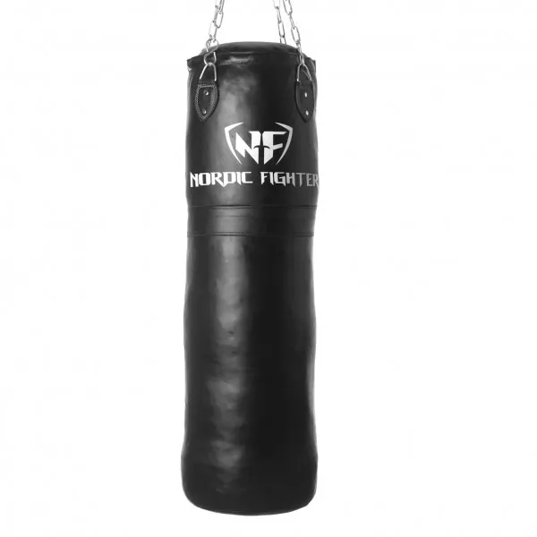 Nordic Fighter Boxningssäck Slagsäck Äkta Läder 145cm 60kg